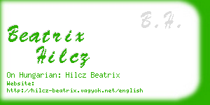 beatrix hilcz business card